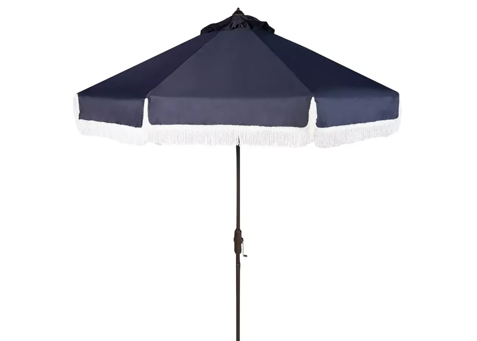 SAFAVIEH Fabia Fringe 9 Ft Crank Umbrella