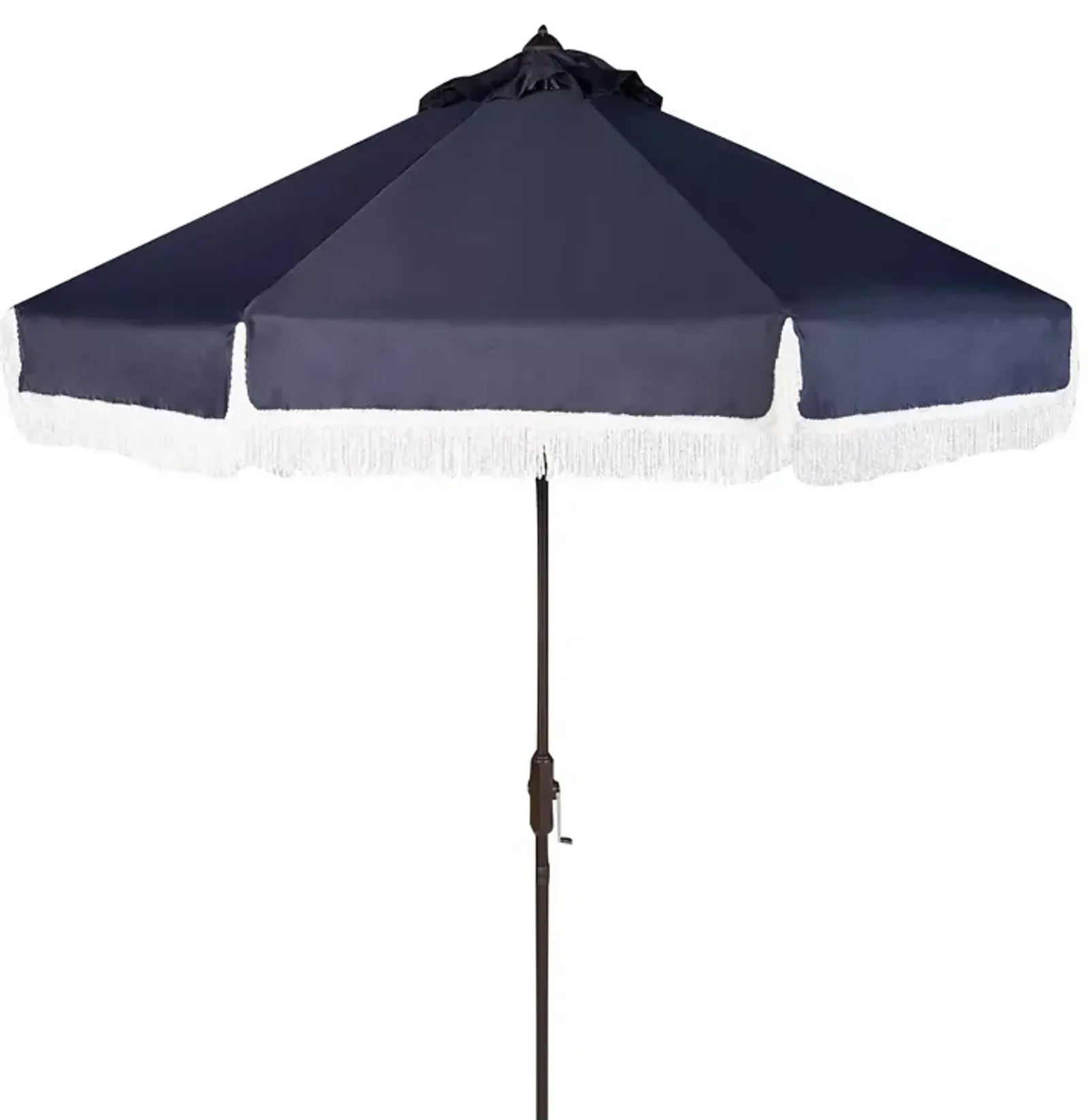 SAFAVIEH Fabia Fringe 9 Ft Crank Umbrella