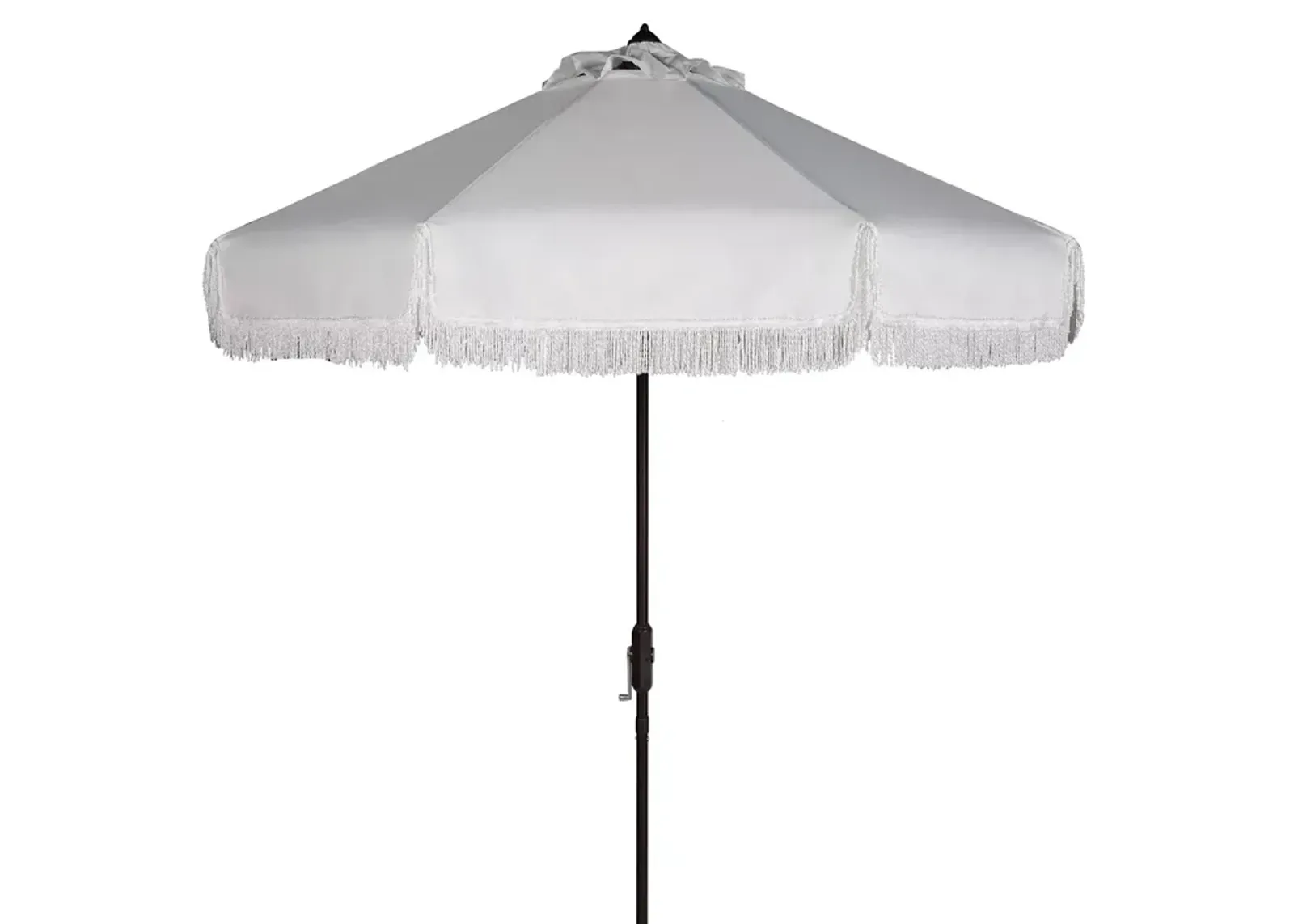 SAFAVIEH Fabia Fringe 9 Ft Crank Umbrella