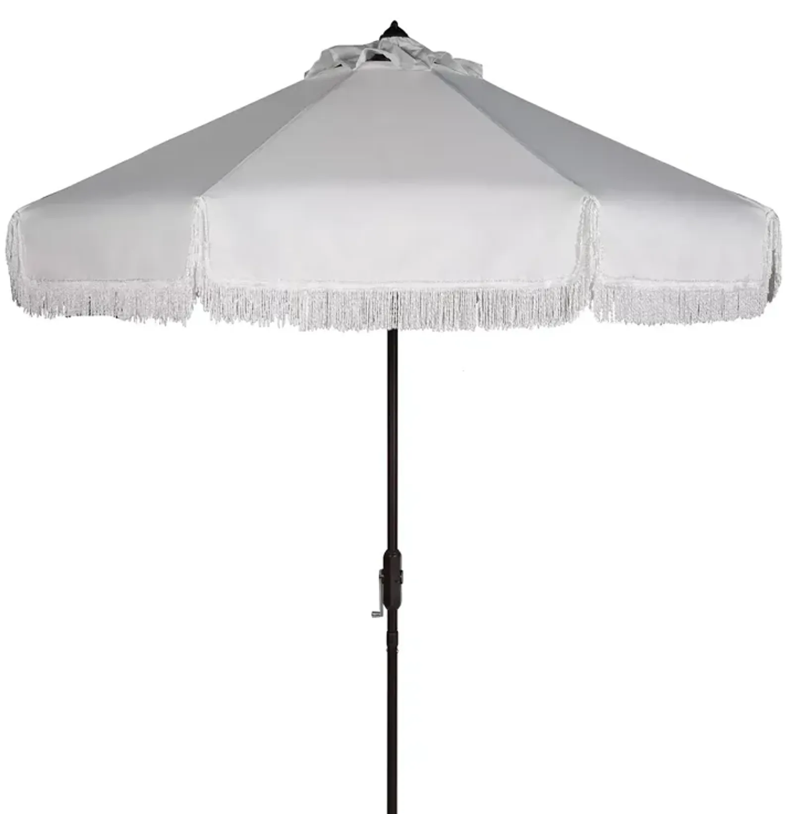 SAFAVIEH Fabia Fringe 9 Ft Crank Umbrella