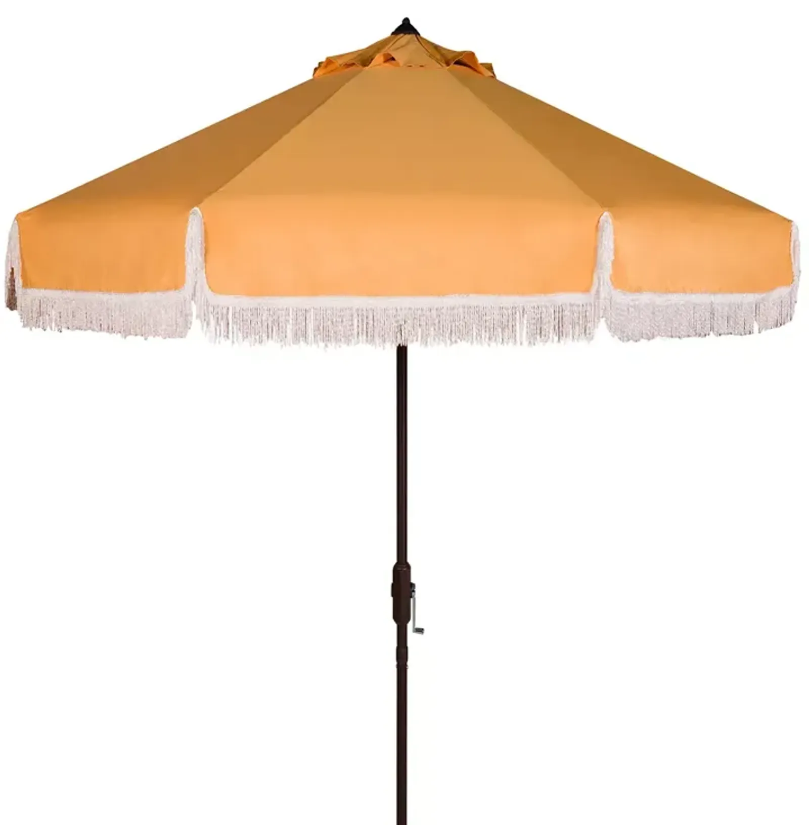 SAFAVIEH Fabia Fringe 9 Ft Crank Umbrella