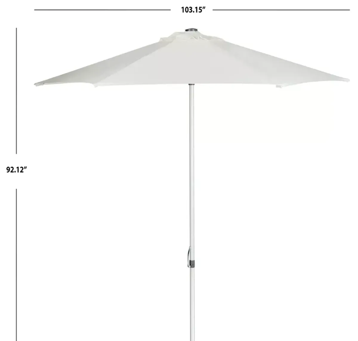 SAFAVIEH Hurst 9 Ft Push Up Umbrella