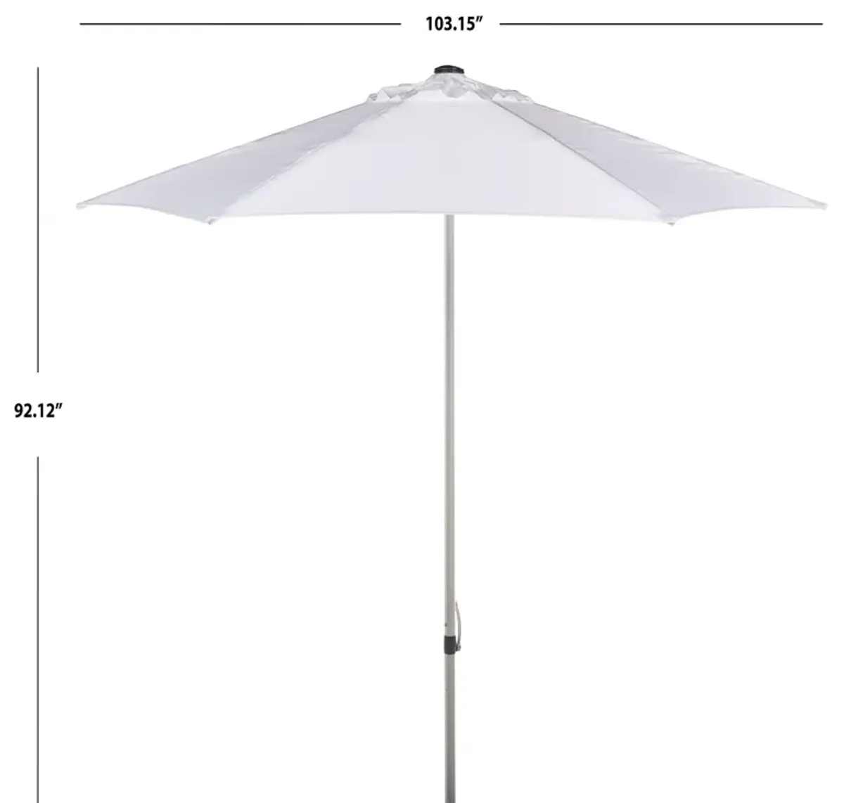 SAFAVIEH Hurst 9 Ft Push Up Umbrella