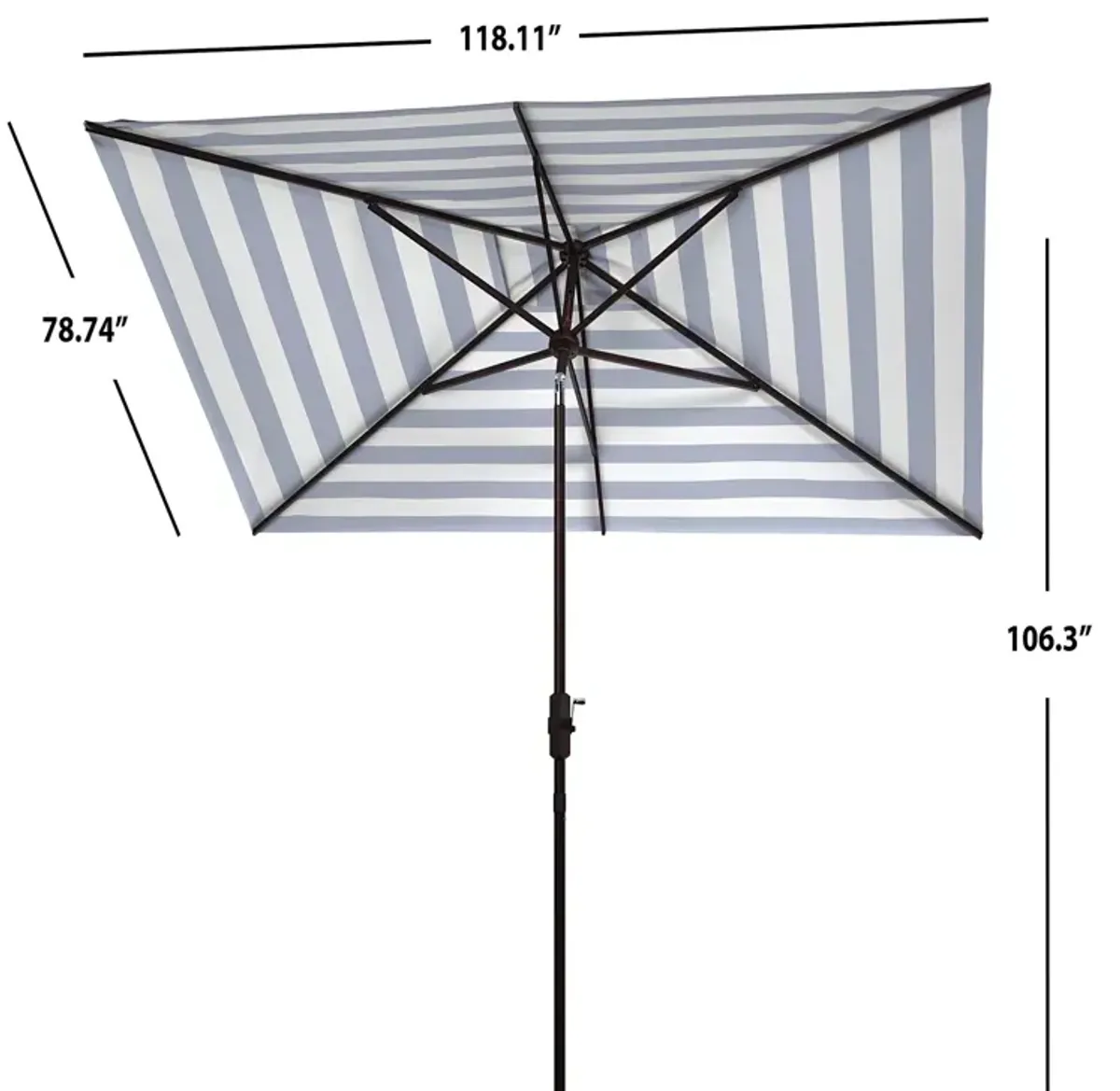 SAFAVIEH Iris Rectangle Umbrella