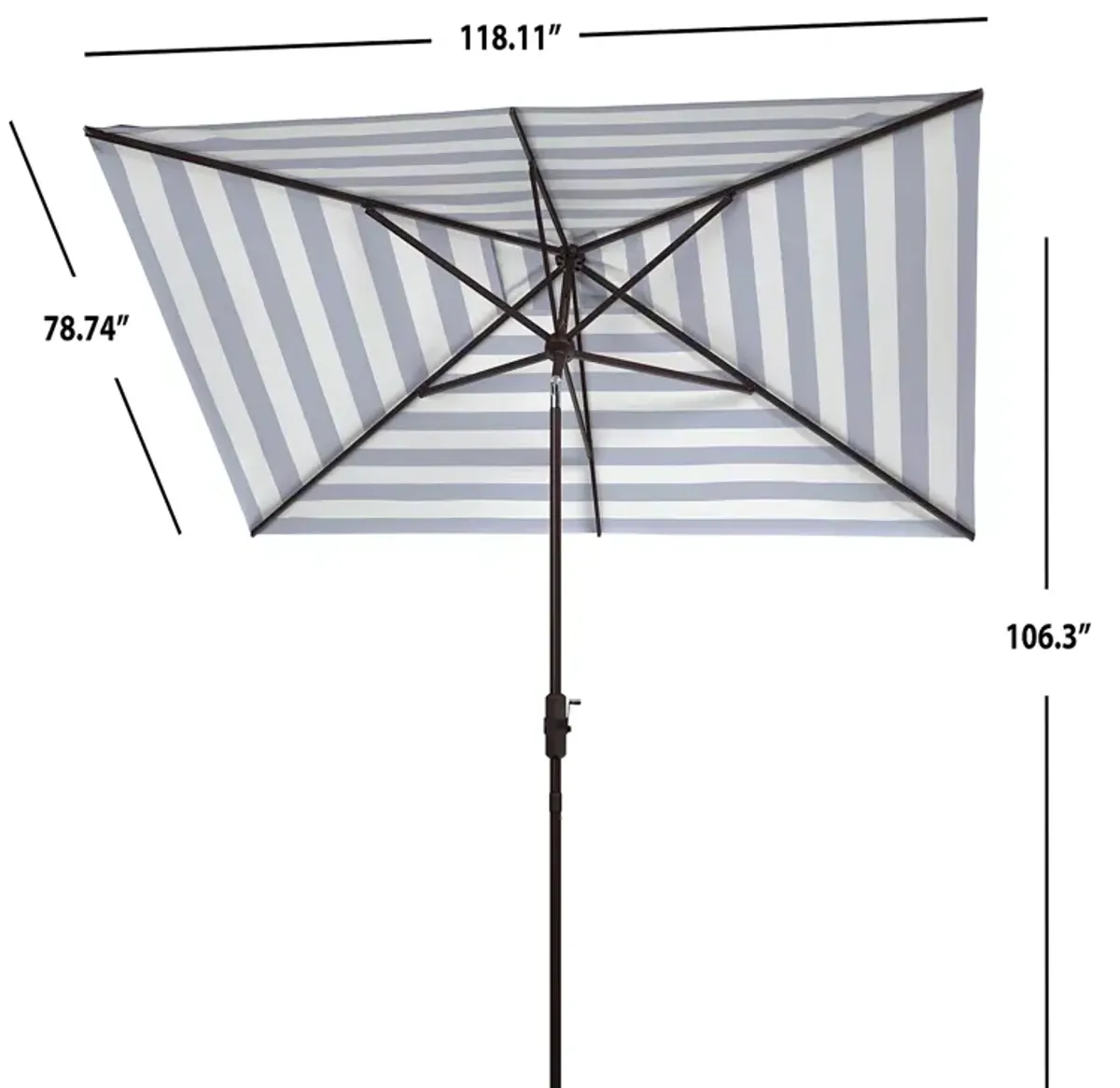 SAFAVIEH Iris Rectangle Umbrella