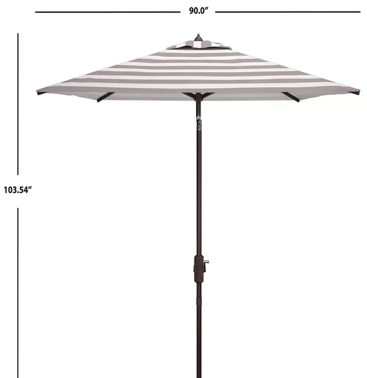 SAFAVIEH Iris 7.5 Ft Square Umbrella