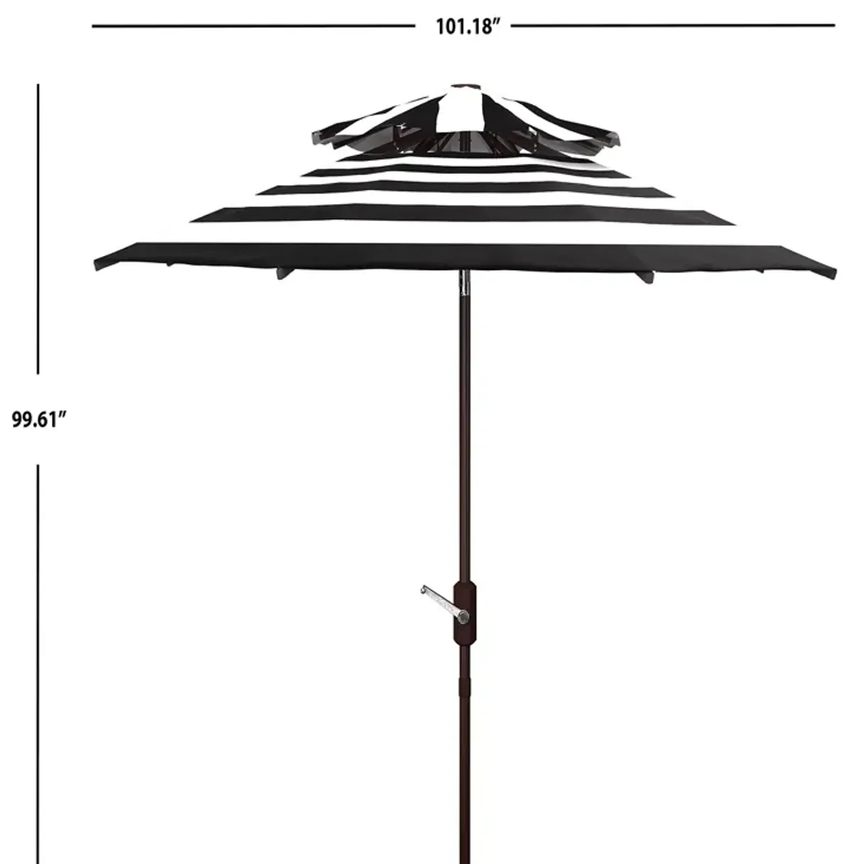 SAFAVIEH Iris Fashion 9 Ft Tabletop Umbrella