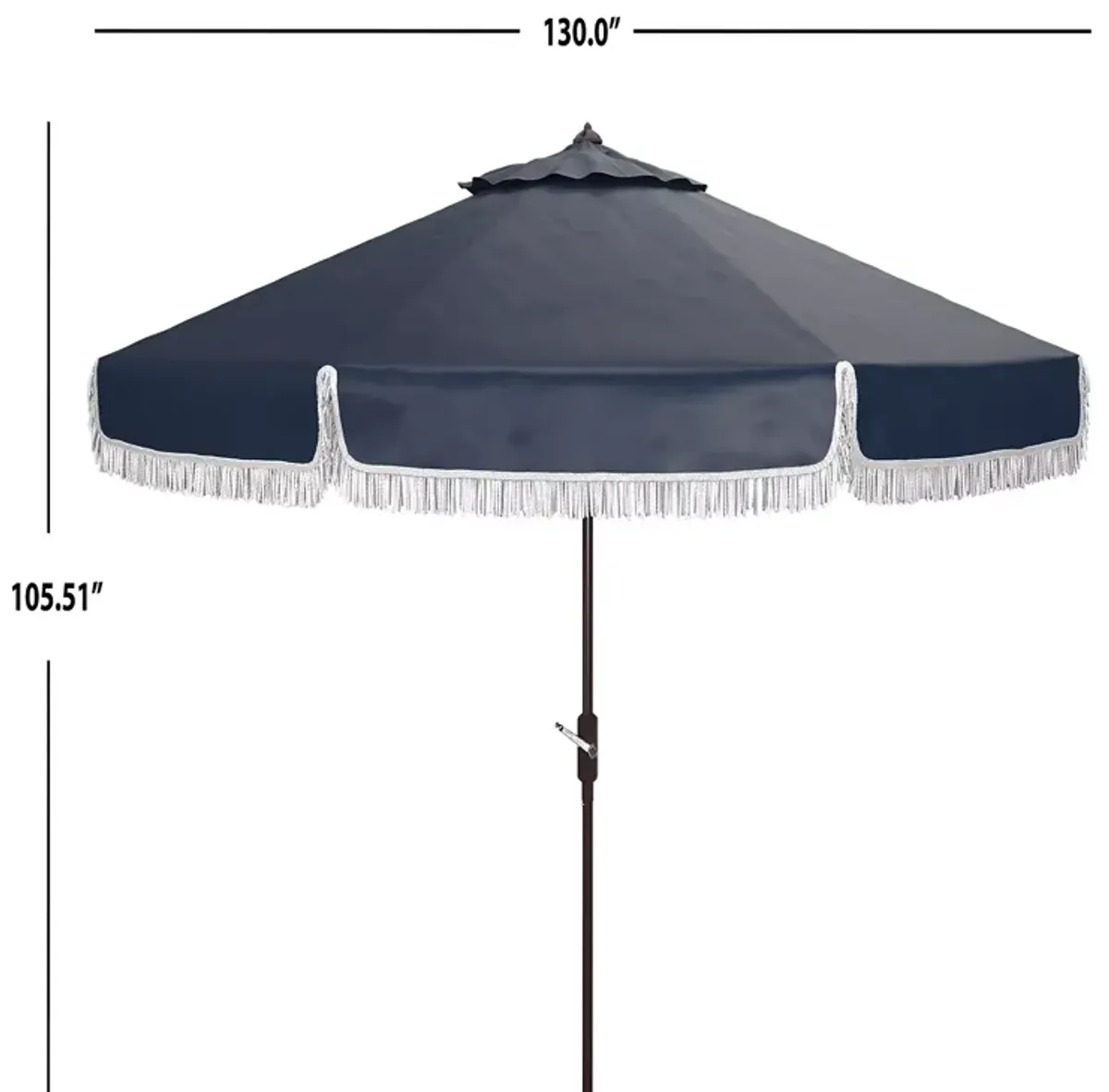 SAFAVIEH Milan 11 Ft Crank Umbrella