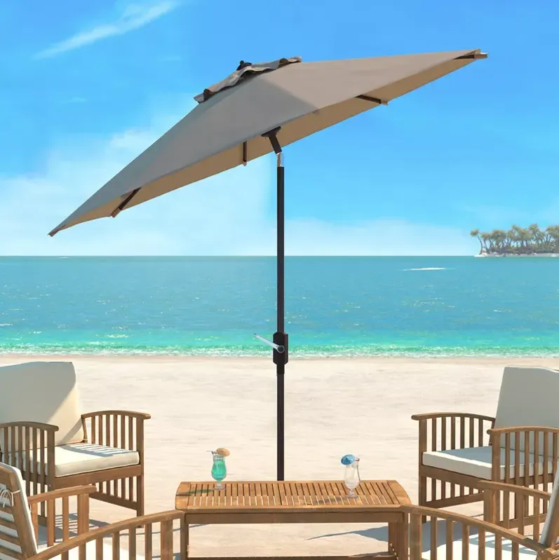 SAFAVIEH Ortega 9 Ft Crank Umbrella