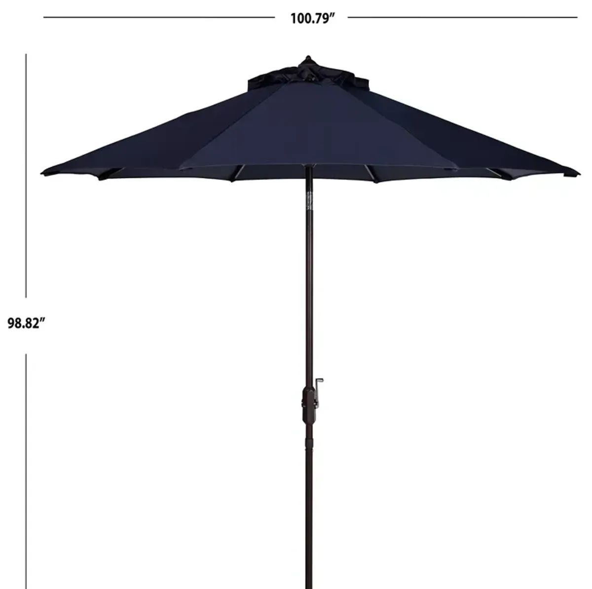 SAFAVIEH Ortega 9 Ft Crank Umbrella