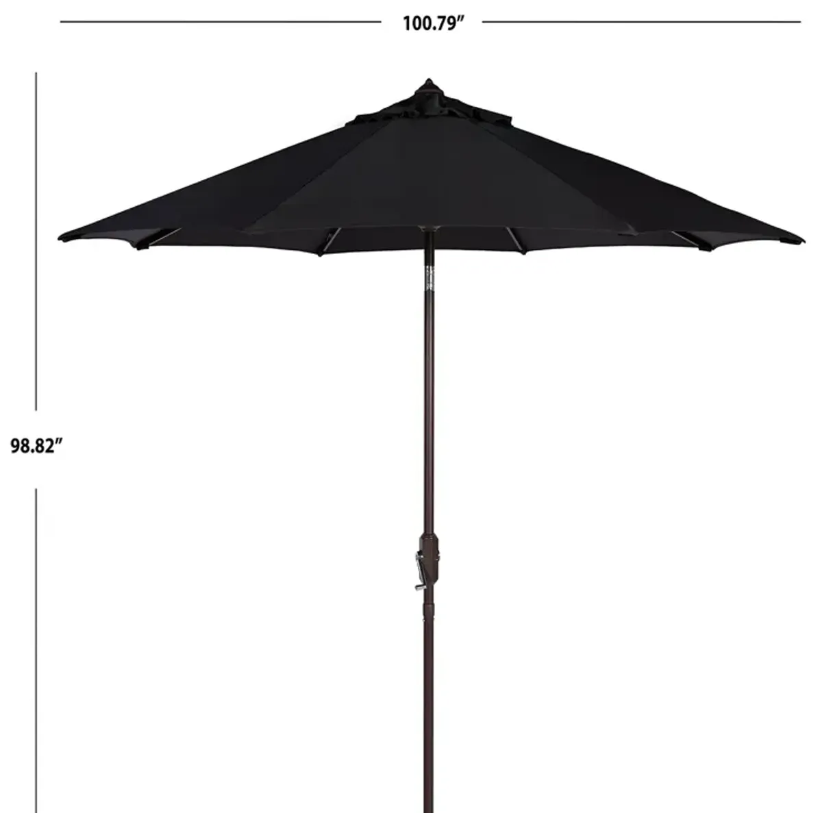 SAFAVIEH Ortega 9 Ft Crank Umbrella