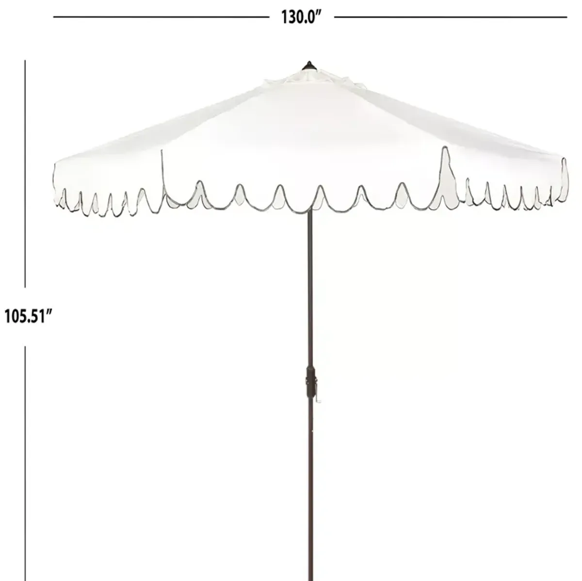 SAFAVIEH Venice 11 Ft Crank Umbrella