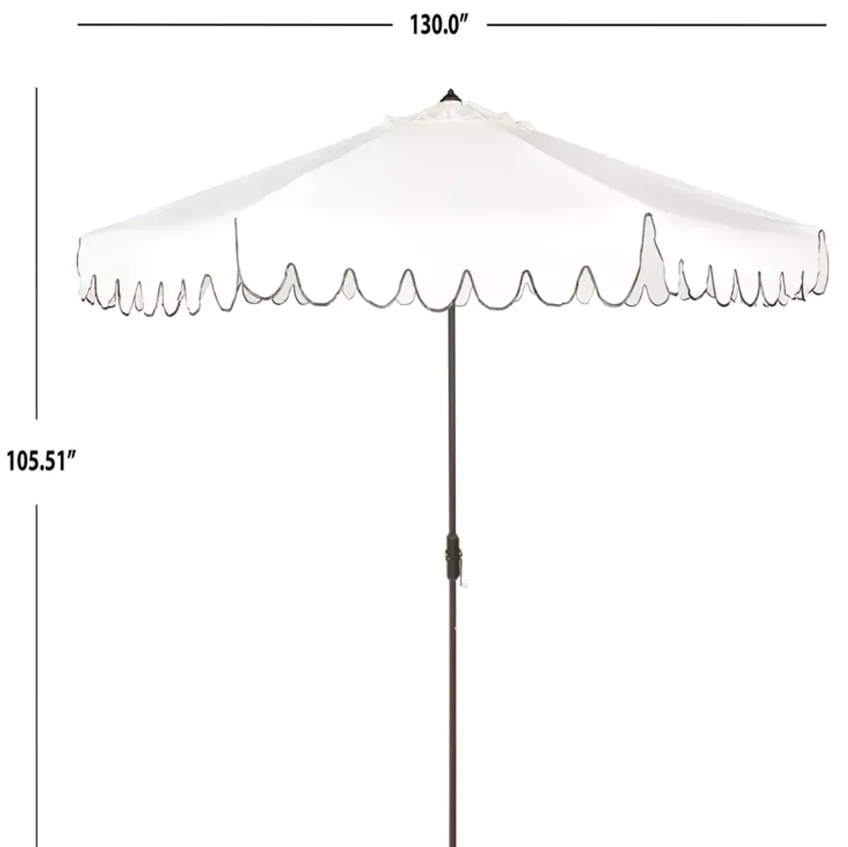 SAFAVIEH Venice 11 Ft Crank Umbrella