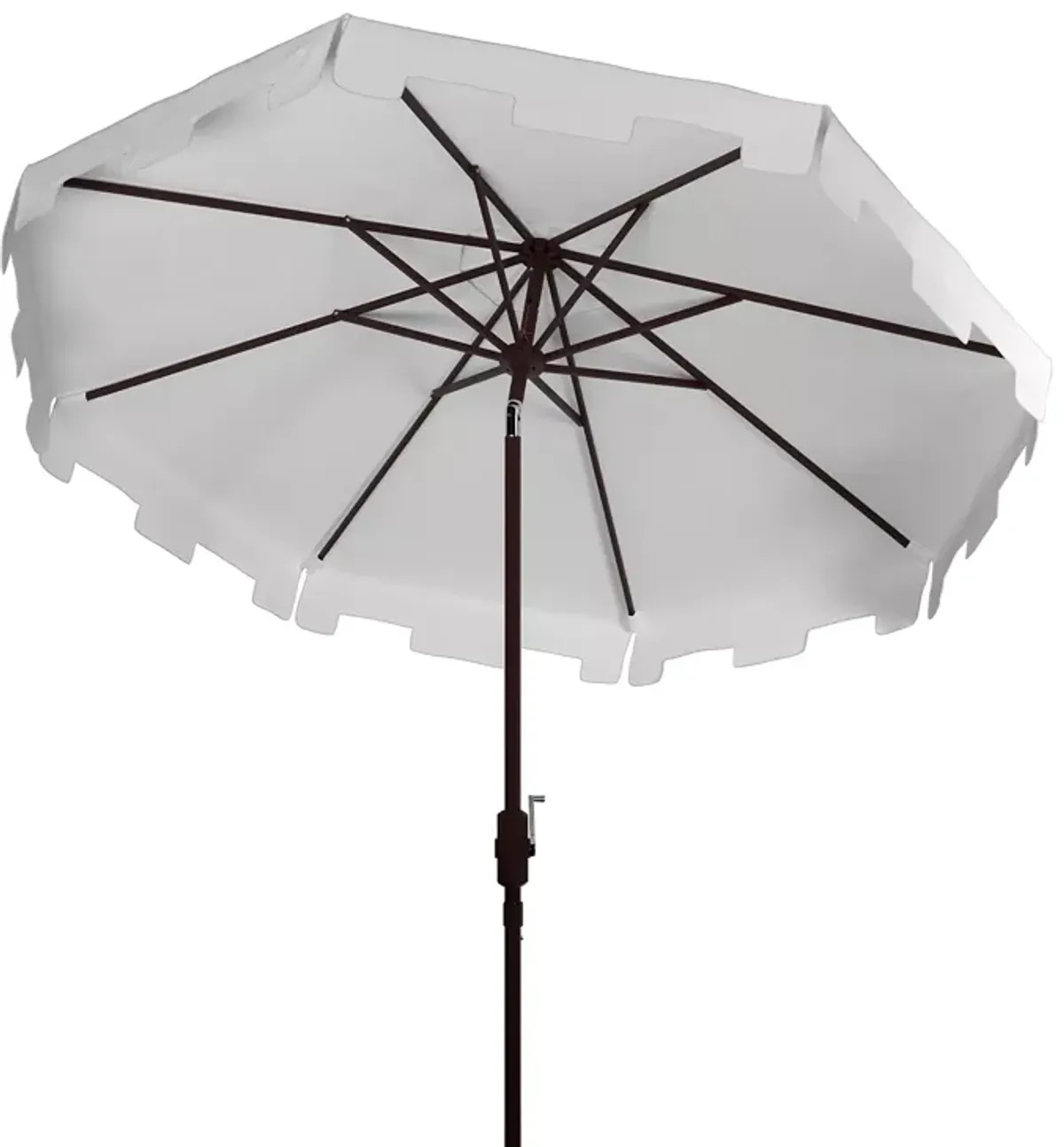 SAFAVIEH Zimmerman 11 Ft Crank Market Umbrella