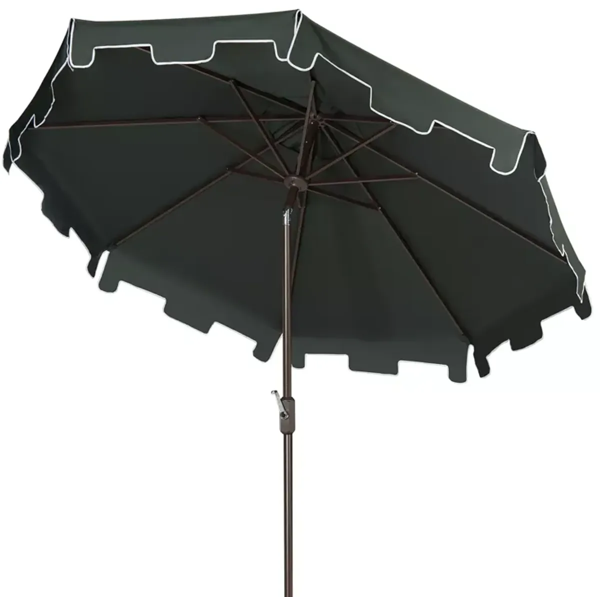 SAFAVIEH Zimmerman 9 Ft Crank Market Umbrella