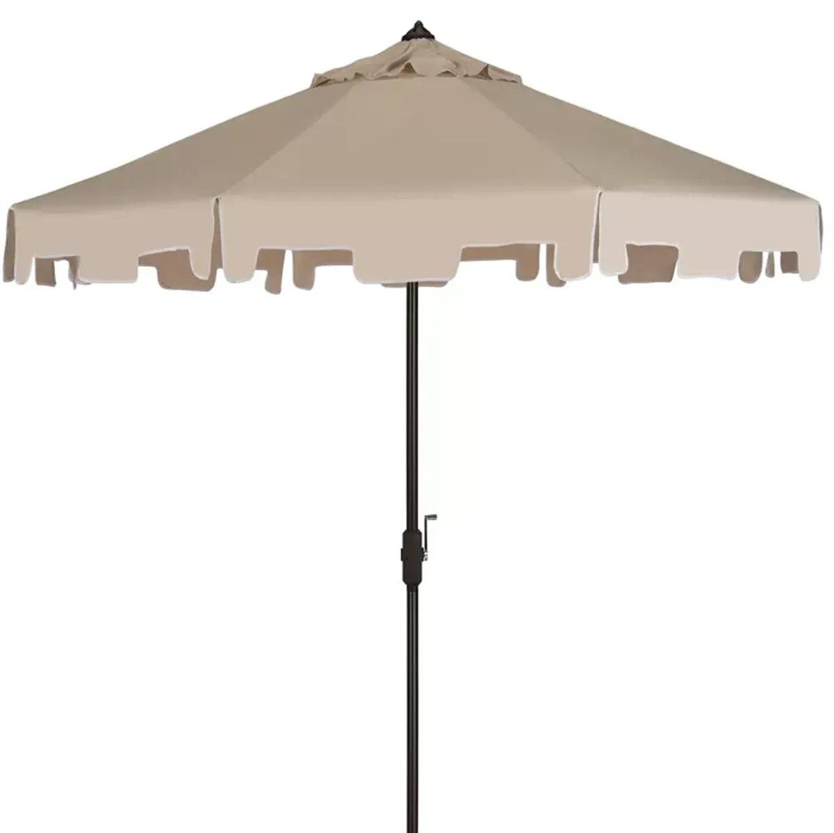 SAFAVIEH Zimmerman 9 Ft Crank Market Umbrella