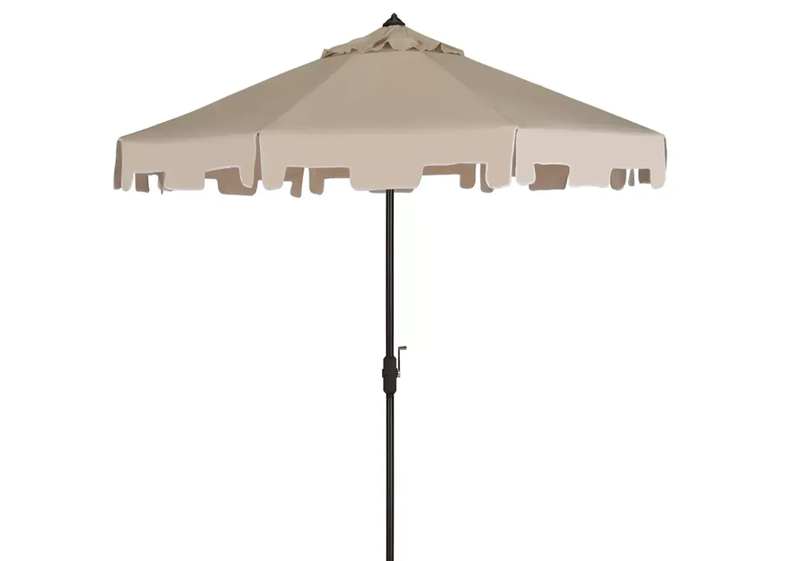 SAFAVIEH Zimmerman 9 Ft Crank Market Umbrella