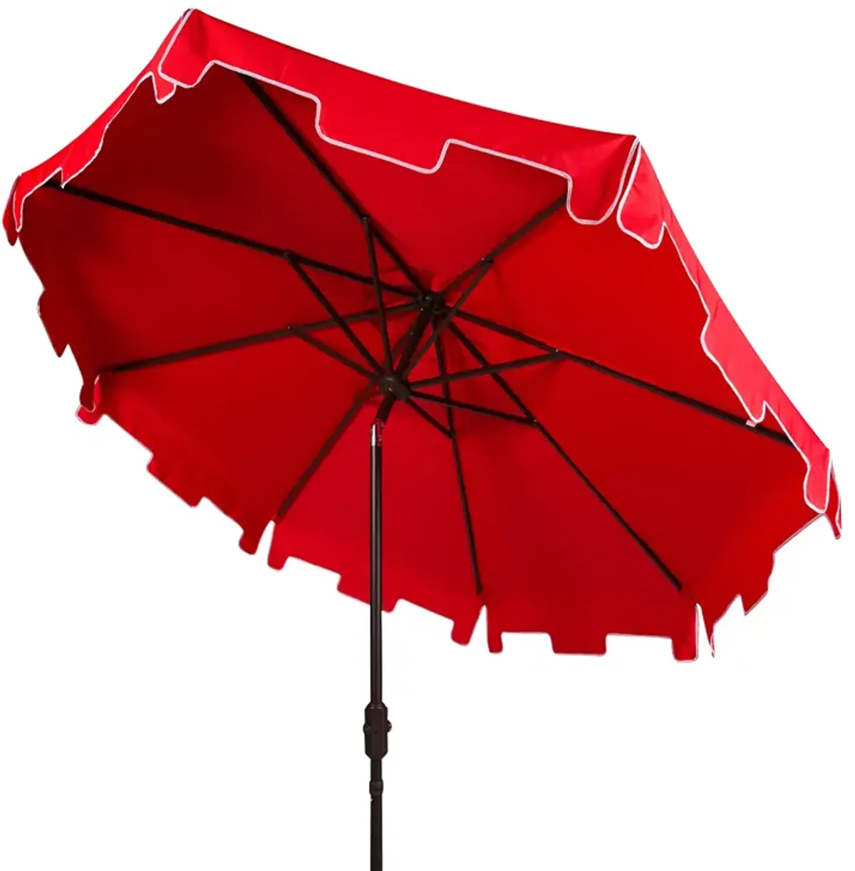 SAFAVIEH Zimmerman 9 Ft Crank Market Umbrella