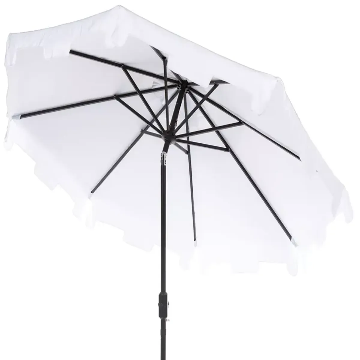 SAFAVIEH Zimmerman 9 Ft Crank Market Umbrella