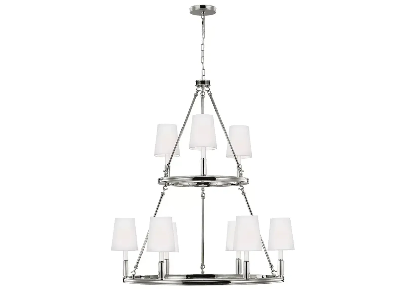 Visual Comfort Lismore Large Nine Light Chandelier