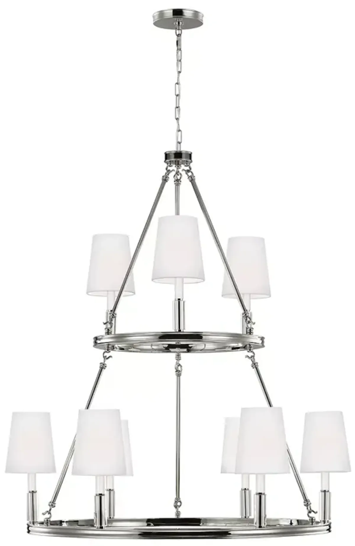 Visual Comfort Lismore Large Nine Light Chandelier