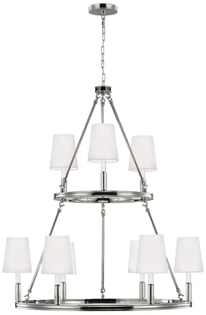 Visual Comfort Lismore Large Nine Light Chandelier