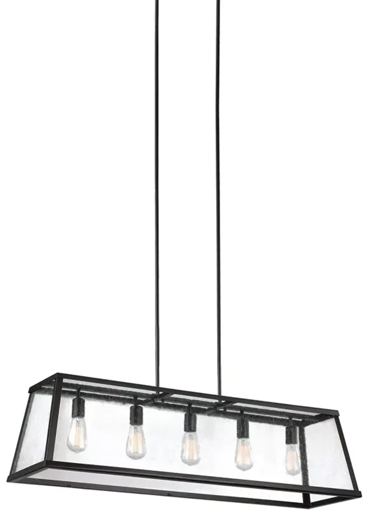 Visual Comfort Harrow Five Light Linear Chandelier