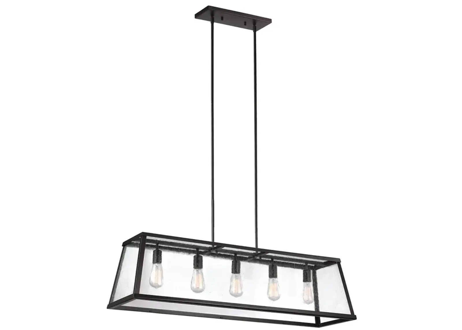 Visual Comfort Harrow Five Light Linear Chandelier