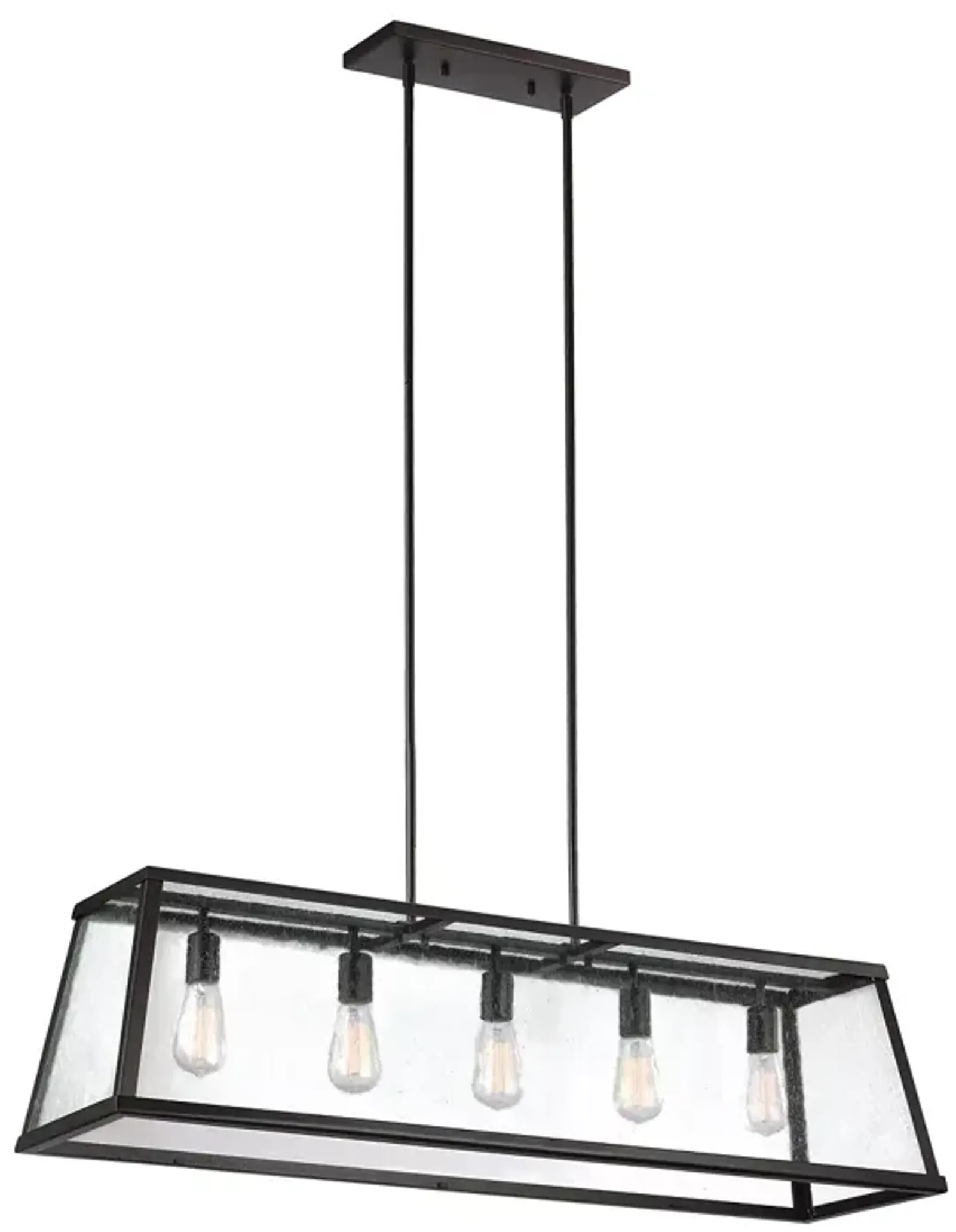 Visual Comfort Harrow Five Light Linear Chandelier