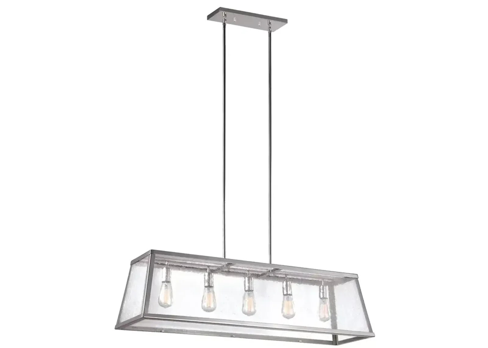 Visual Comfort Harrow Five Light Linear Chandelier