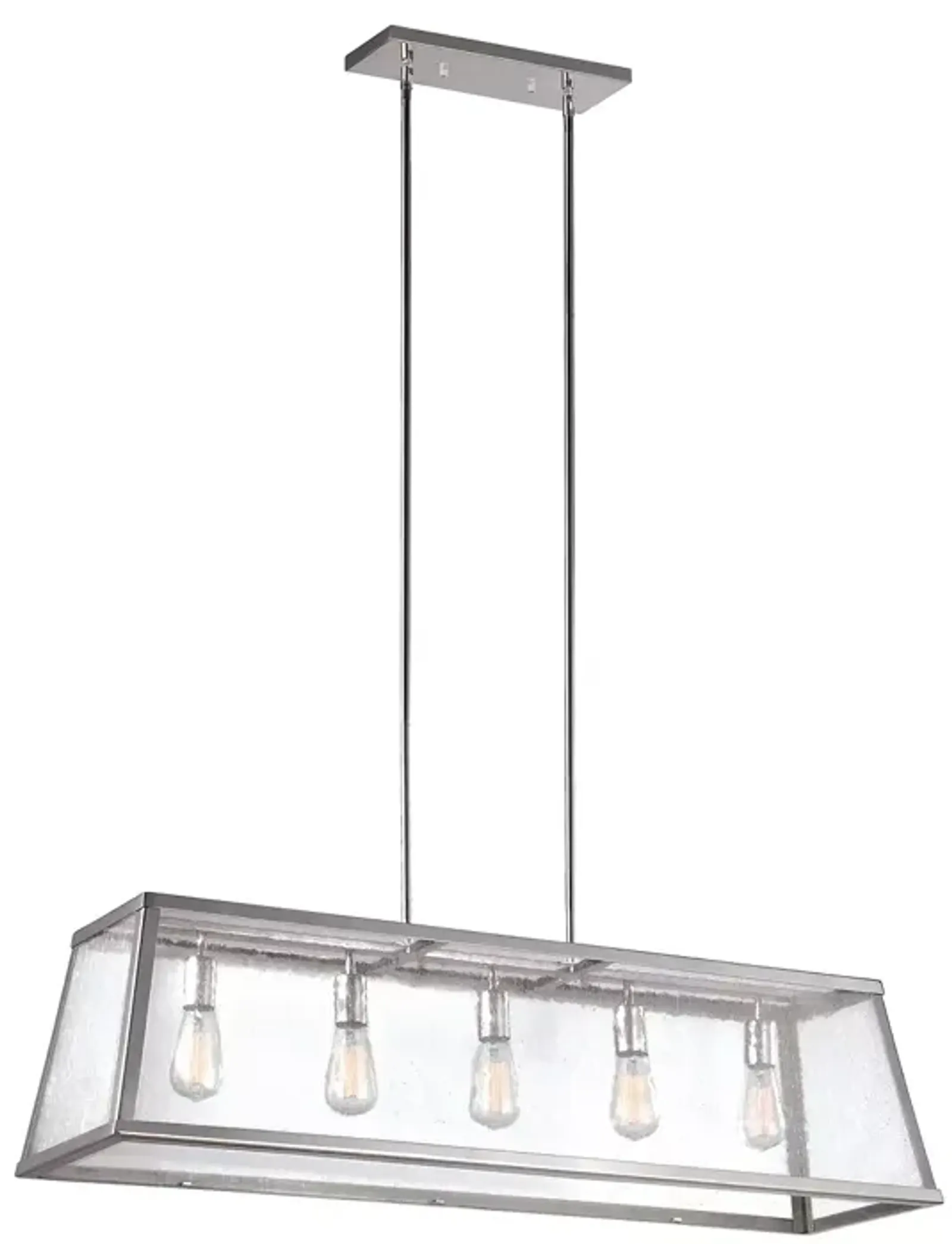 Visual Comfort Harrow Five Light Linear Chandelier