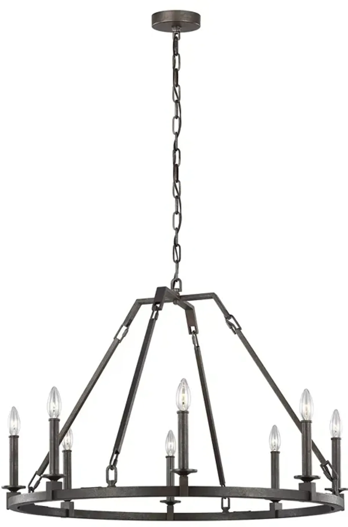 Visual Comfort Landen Medium Eight Light Chandelier