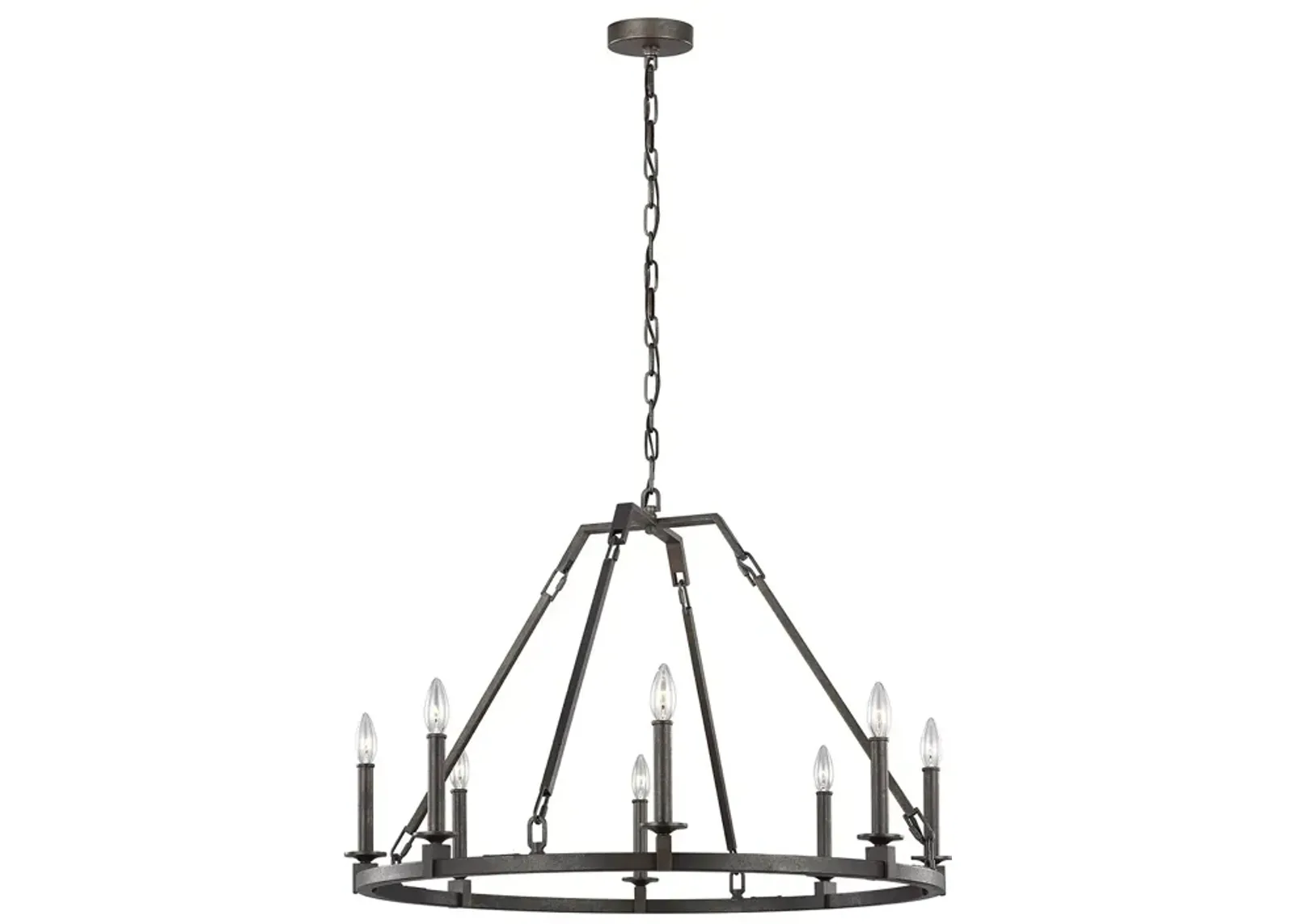 Visual Comfort Landen Medium Eight Light Chandelier