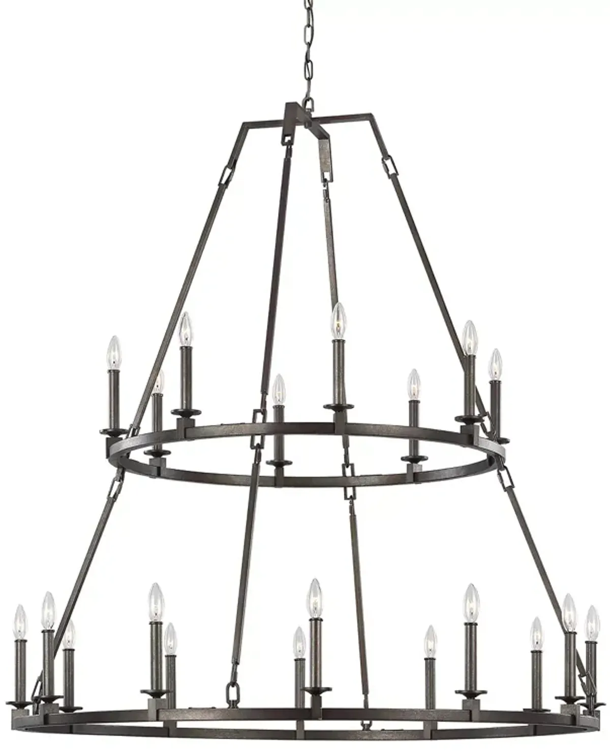 Visual Comfort Landen Extra Large 20 Light Two Tier Chandelier