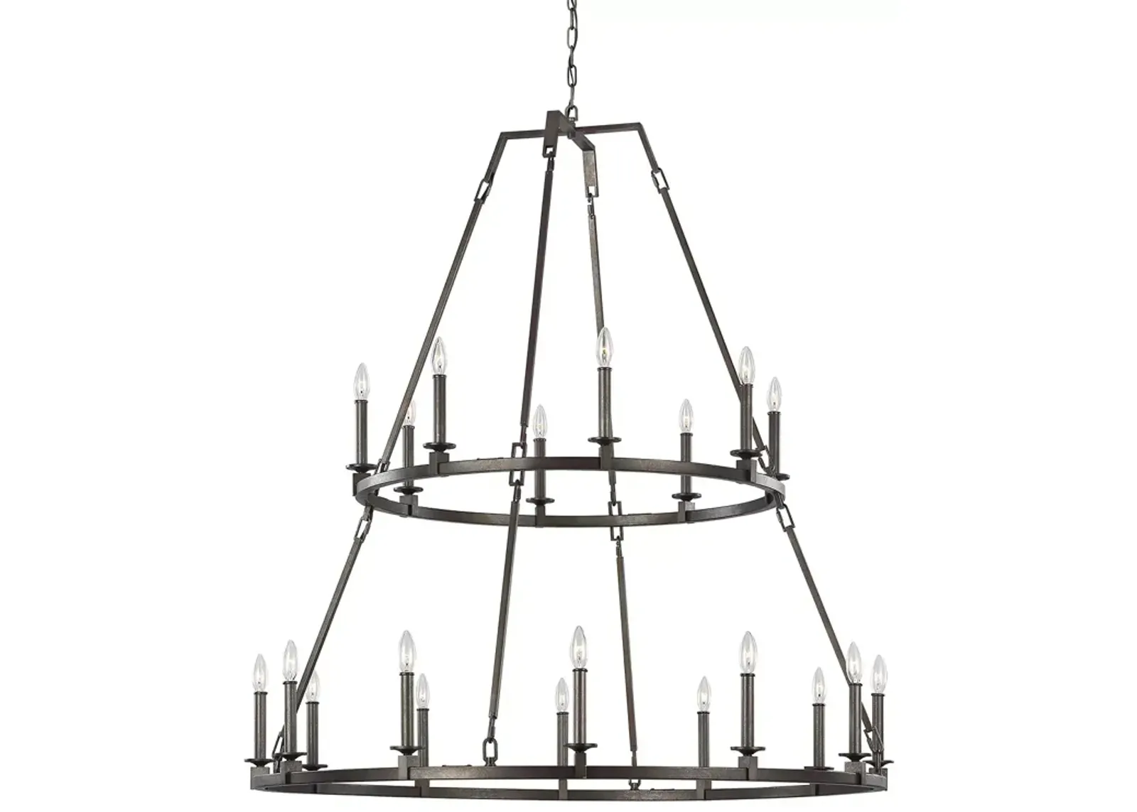 Visual Comfort Landen Extra Large 20 Light Two Tier Chandelier