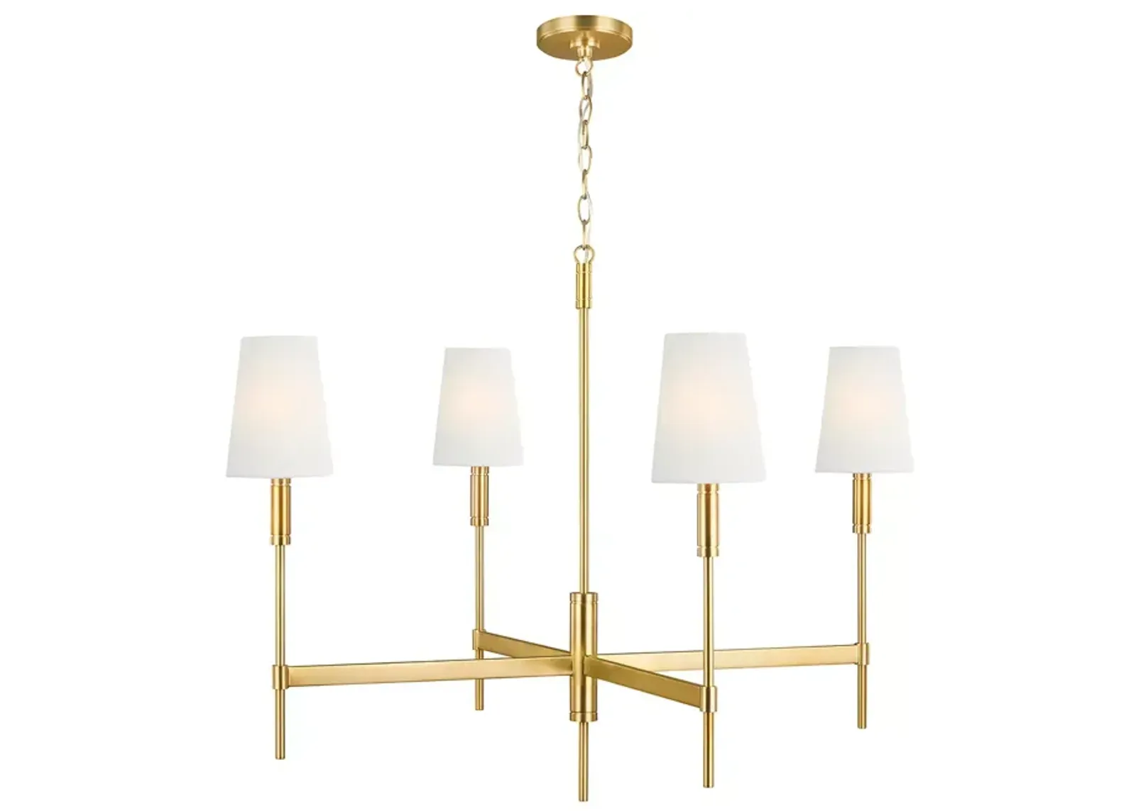 TOB by Thomas O'Brien Beckham Classic 4 Large Light Chandelier