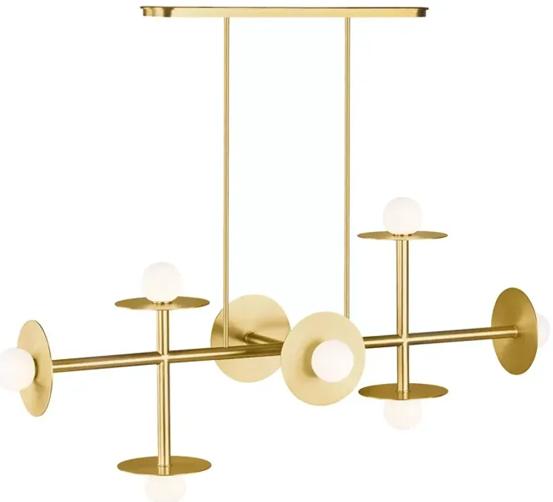 Kelly Wearstler Nodes 8 Light Linear Chandelier