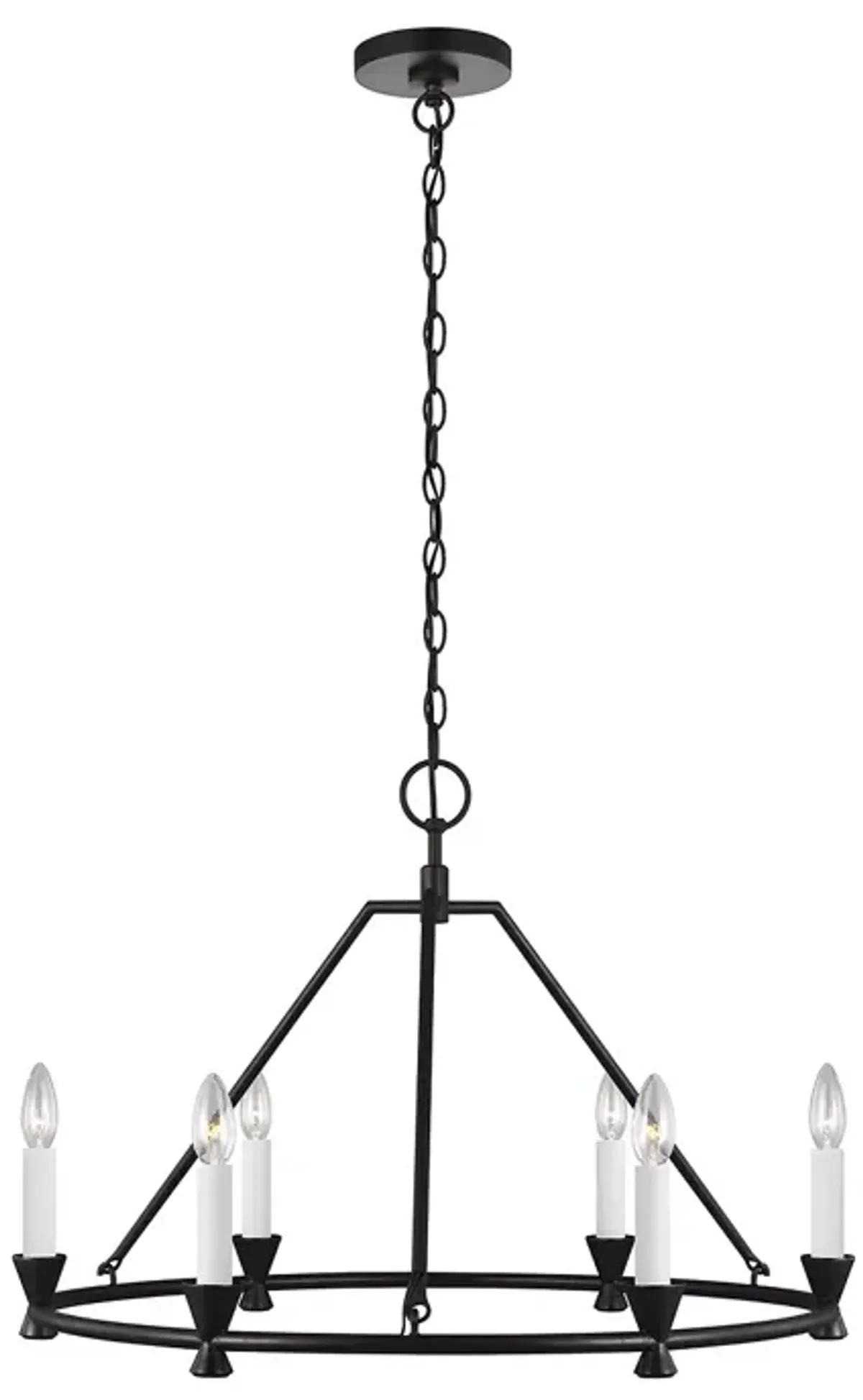 Chapman & Myers Keystone 6 Light Small Chandelier