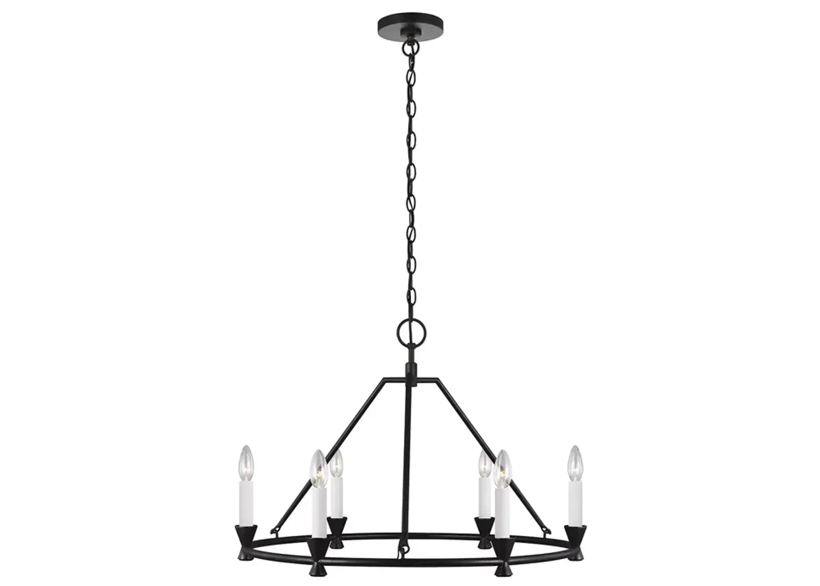 Chapman & Myers Keystone 6 Light Small Chandelier