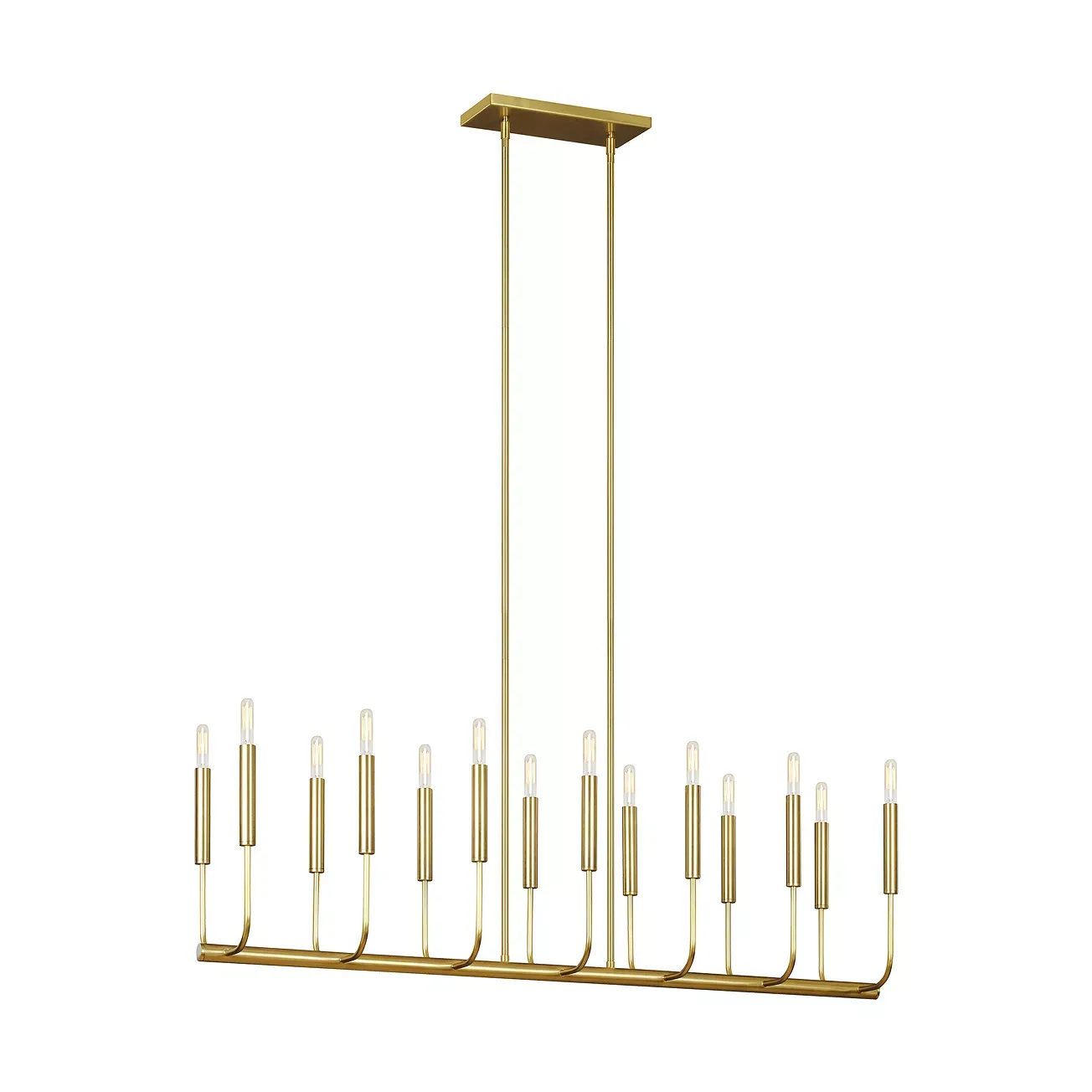 ED Ellen DeGeneres crafted by Generation Lighting Brianna 14 Light Linear Chandelier