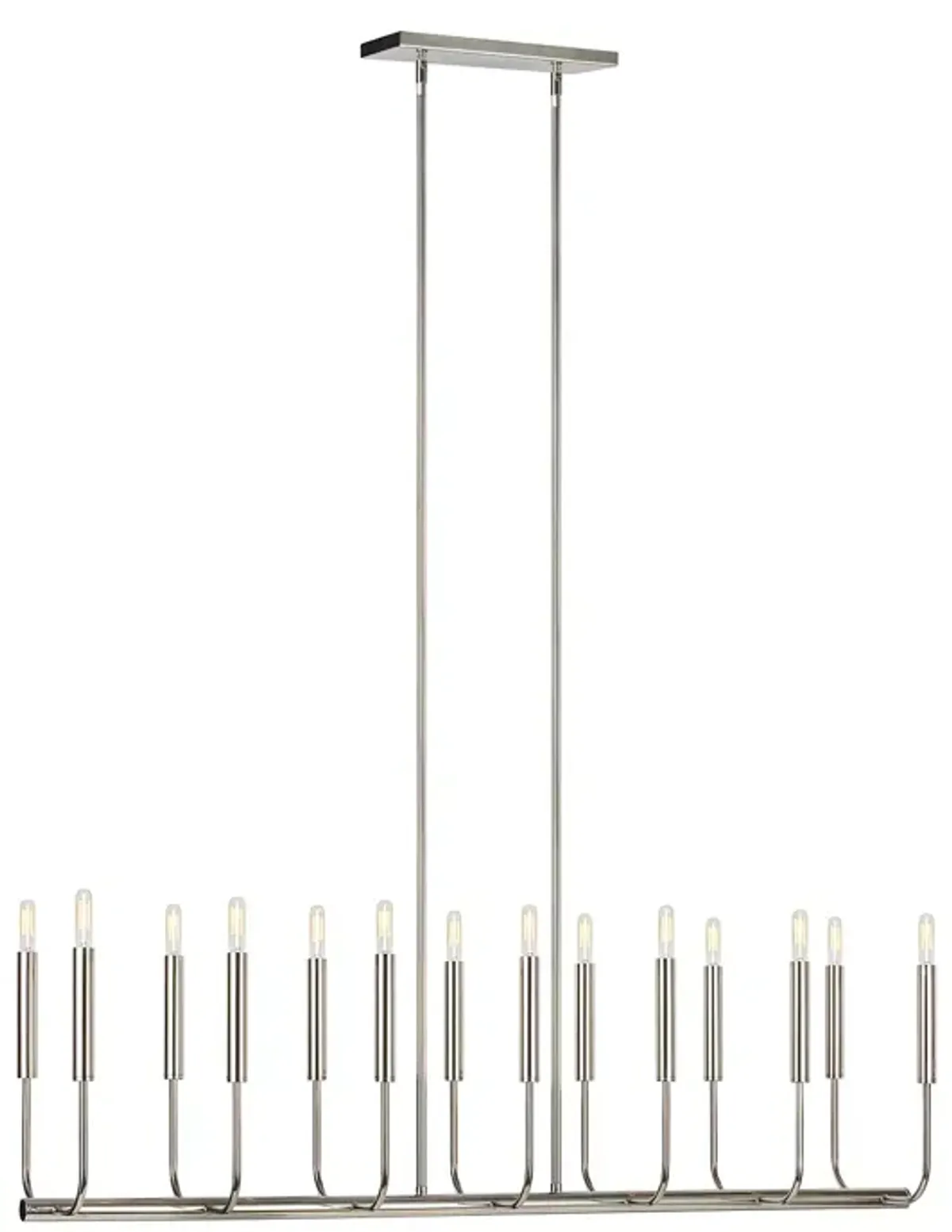 ED Ellen DeGeneres crafted by Generation Lighting Brianna 14 Light Linear Chandelier