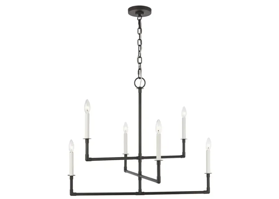 Chapman & Myers Bayview Small 6 Light Chandelier