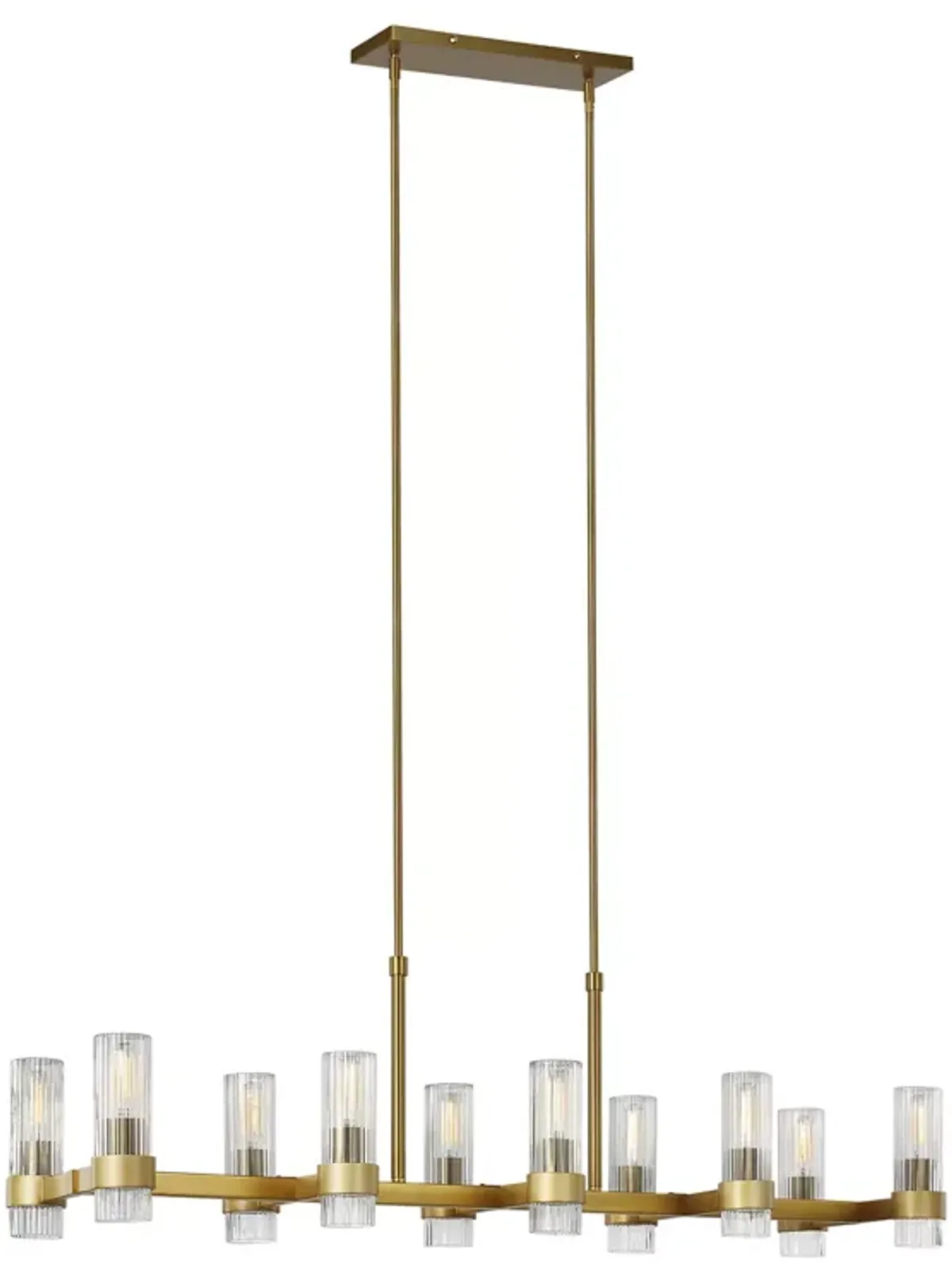 Chapman & Myers Geneva 10 Light Linear Chandelier