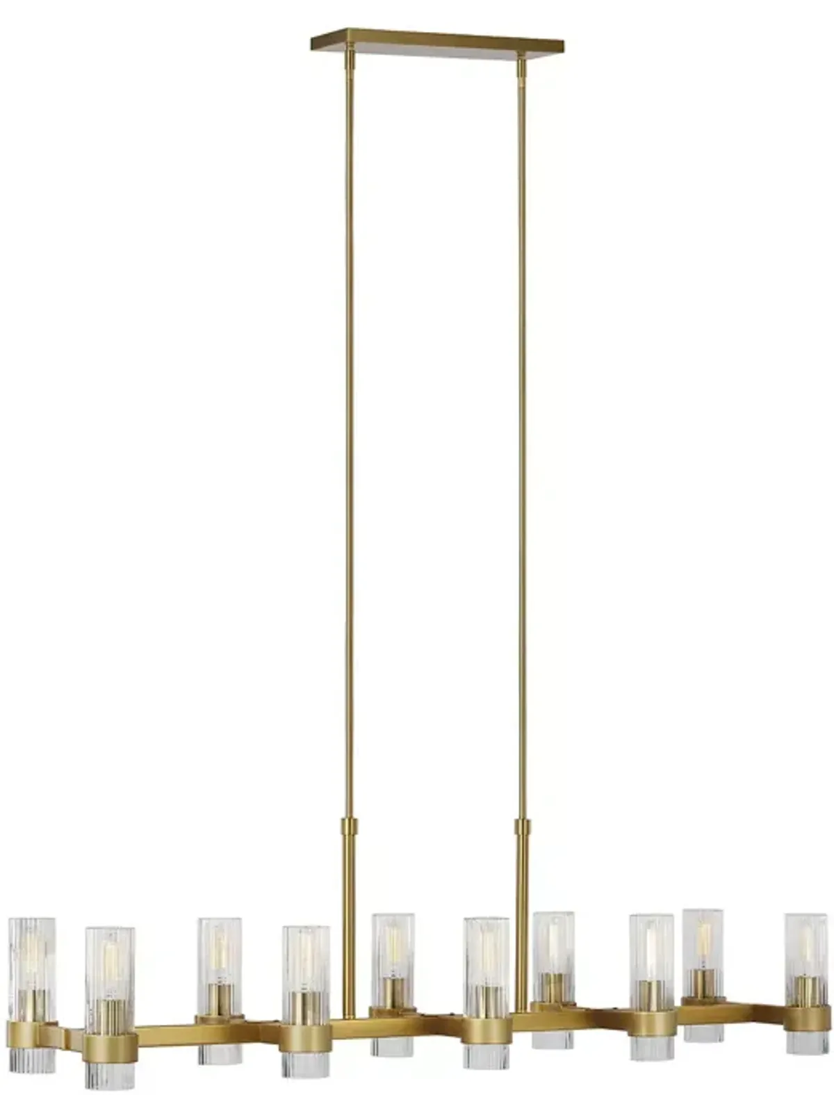 Chapman & Myers Geneva 10 Light Linear Chandelier