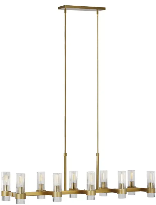 Chapman & Myers Geneva 10 Light Linear Chandelier