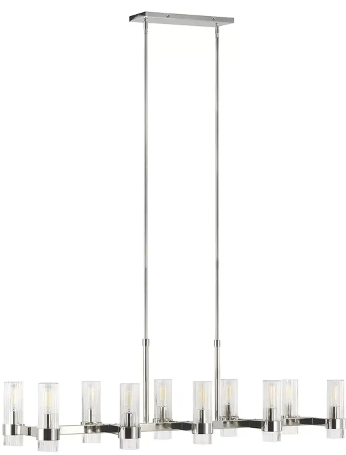 Chapman & Myers Geneva 10 Light Linear Chandelier