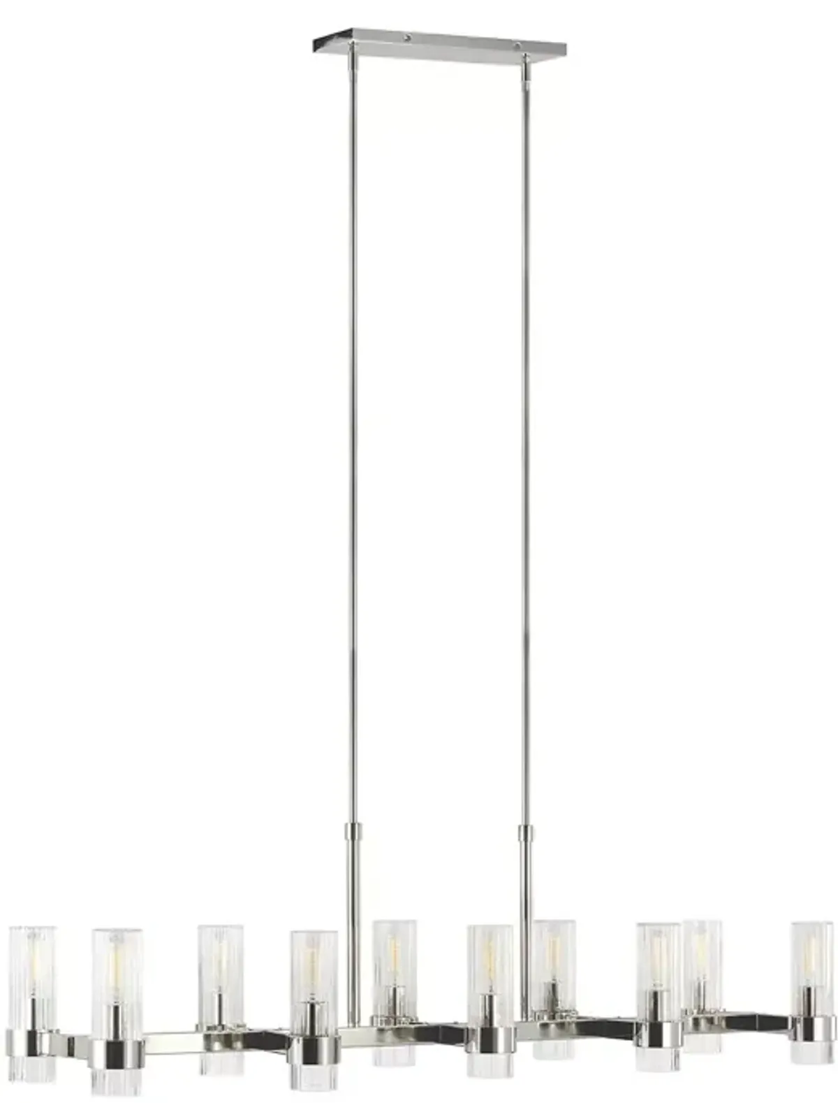 Chapman & Myers Geneva 10 Light Linear Chandelier