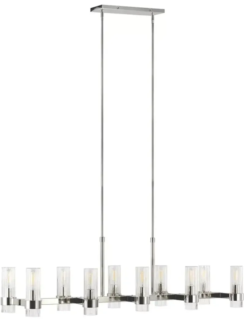 Chapman & Myers Geneva 10 Light Linear Chandelier