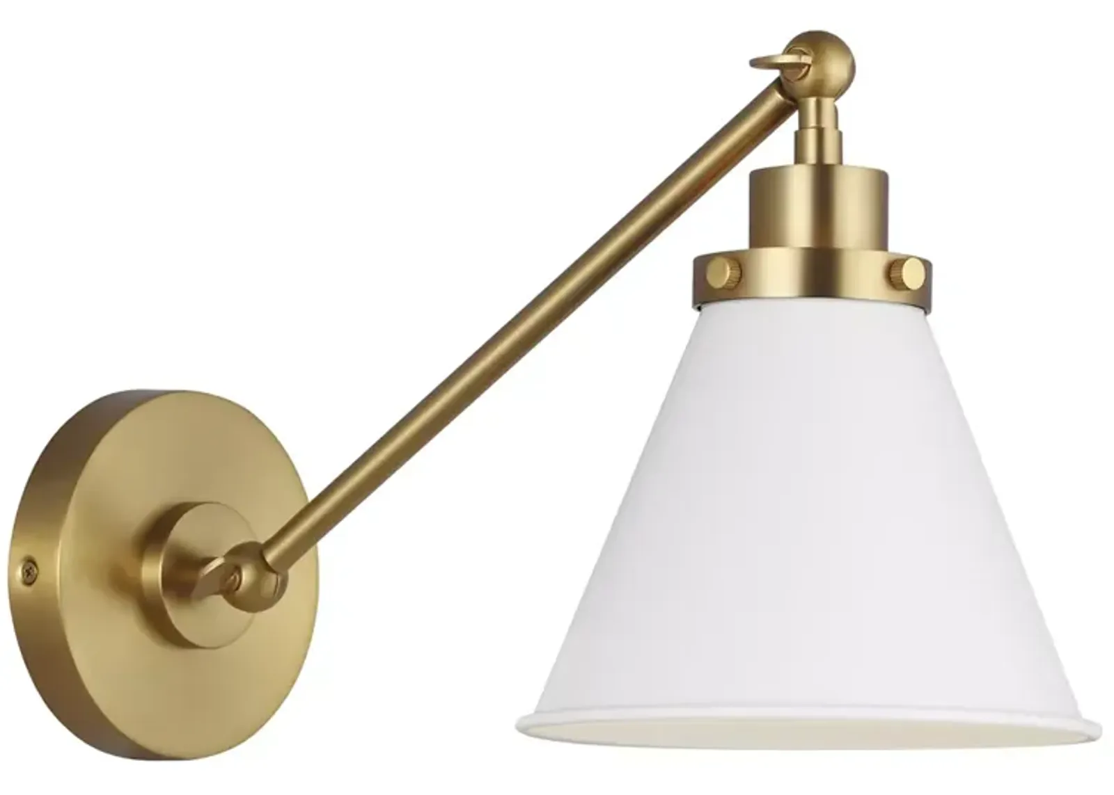 Generation Lighting Wellfleet Single Arm Cone Task Sconce