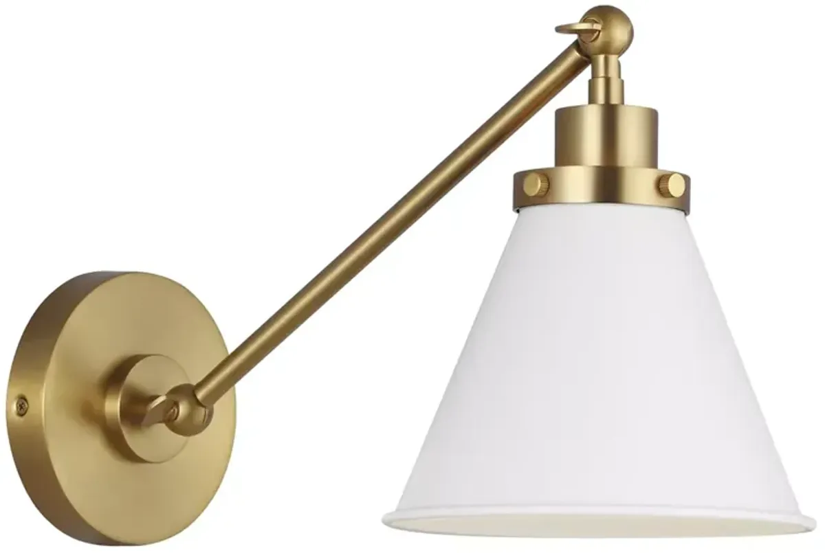 Generation Lighting Wellfleet Single Arm Cone Task Sconce